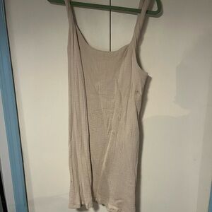 Free People Lightweight Beige Tank Dress